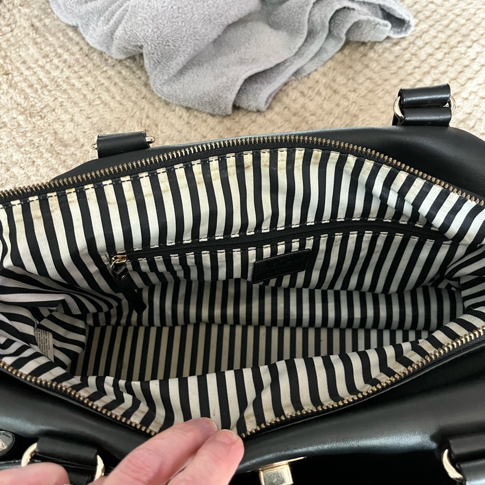 Kate Spade Hampton Road Theresa Black Leather Large Tote Bag - Picture 6 of 10